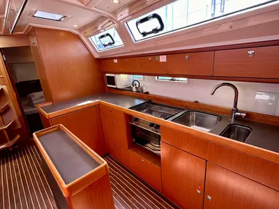 Galley of Sestrica, a Bavaria Cruiser 46 sailboat at Općina Sukošan, Croatia