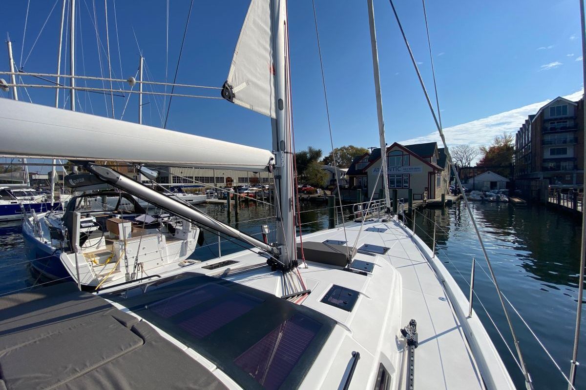 Exterior view of Liliana Bella, a Dufour 530 sailboat at Chesapeake, United States