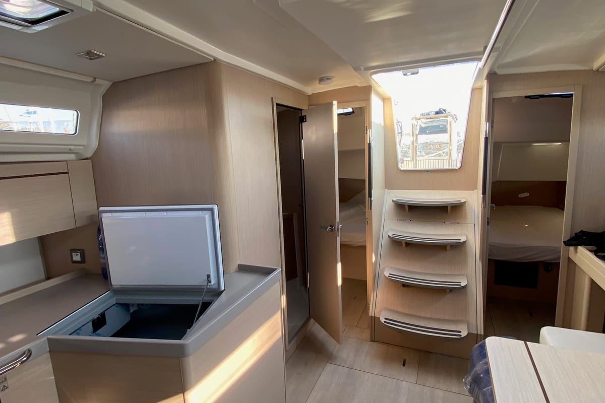 Galley of La Mer, a Beneteau Oceanis 40.1 sailboat at Athens, Greece