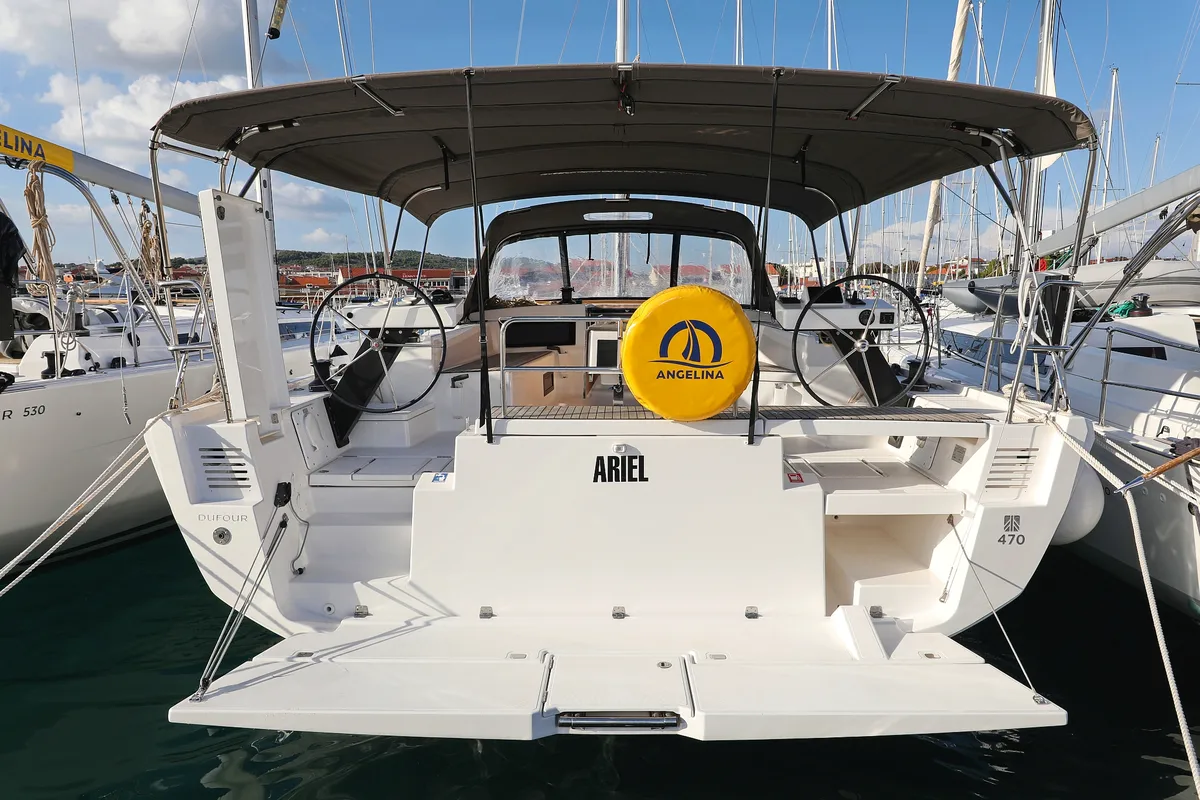 Ariel, a Dufour 470 sailboat at Općina Medulin, Croatia