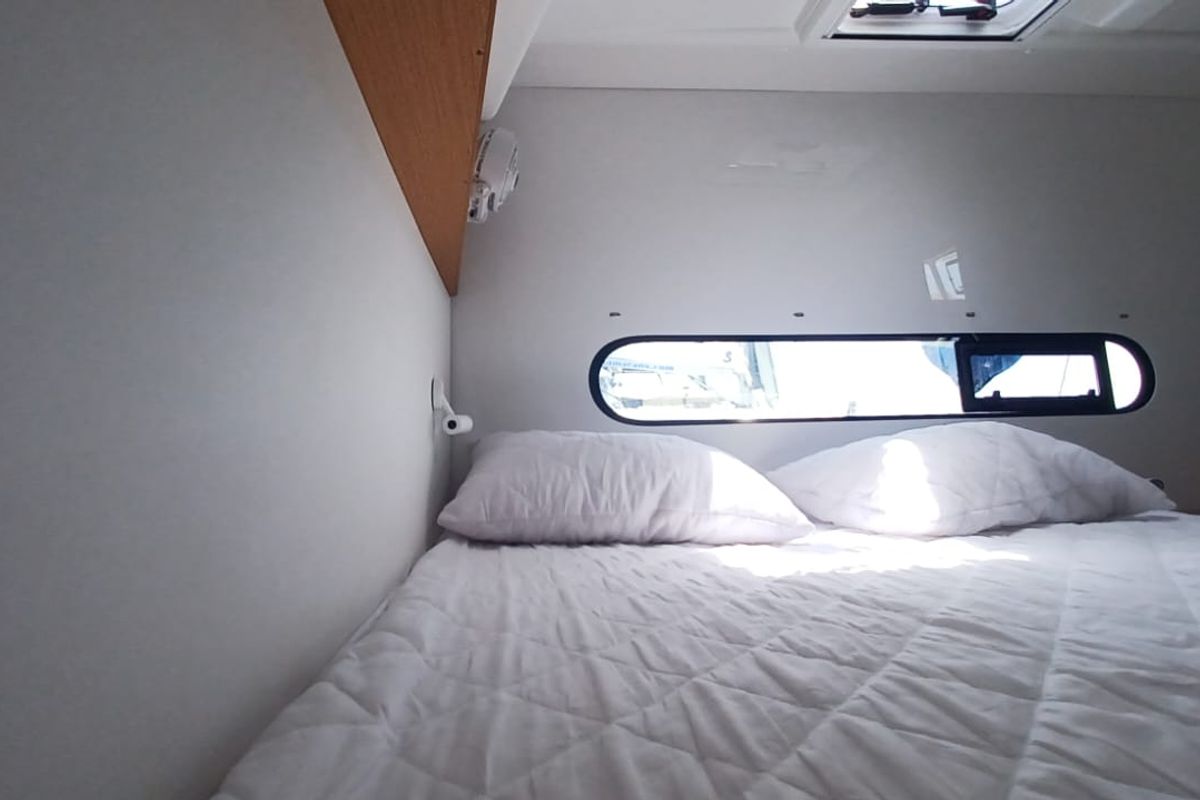 Cabin on Axieros II, a Excess 11 catamaran at Municipal Unit of Lefkada, Greece