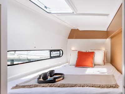 Cabin on Axieros II, a Excess 11 catamaran at Municipal Unit of Lefkada, Greece