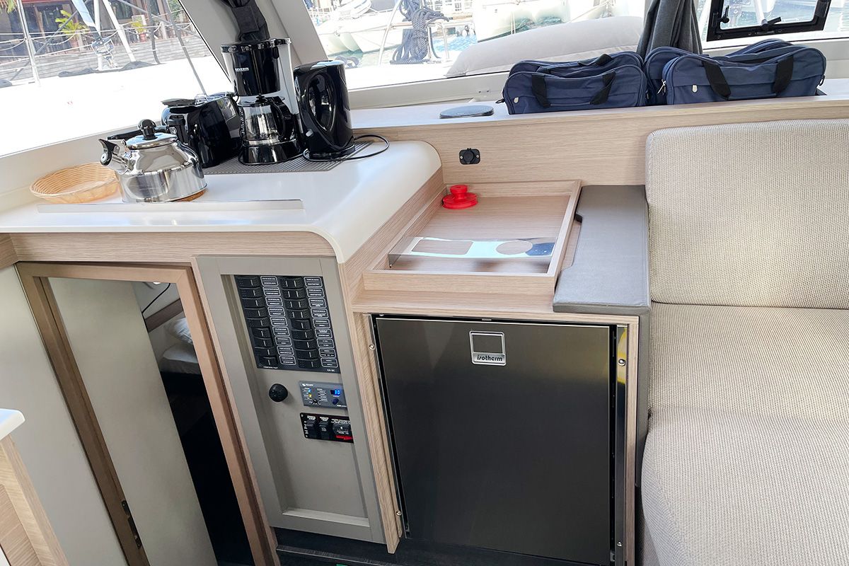 Barnacle, a Fountaine Pajot Isla 40 catamaran at Seychelles, Eden Island Marina, Seychelles