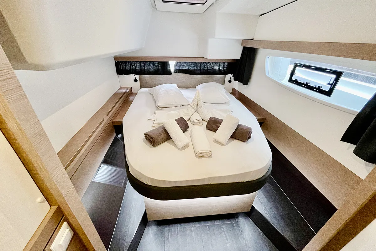 Barnacle, a Fountaine Pajot Isla 40 catamaran at Seychelles, Eden Island Marina, Seychelles