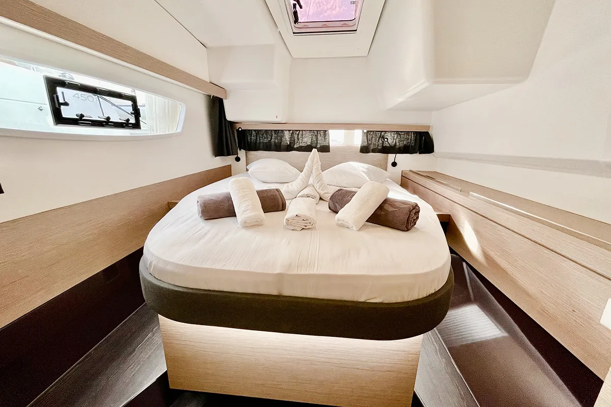 Barnacle, a Fountaine Pajot Isla 40 catamaran at Seychelles, Eden Island Marina, Seychelles