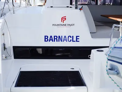 Barnacle, a Fountaine Pajot Isla 40 catamaran at Seychelles, Eden Island Marina, Seychelles