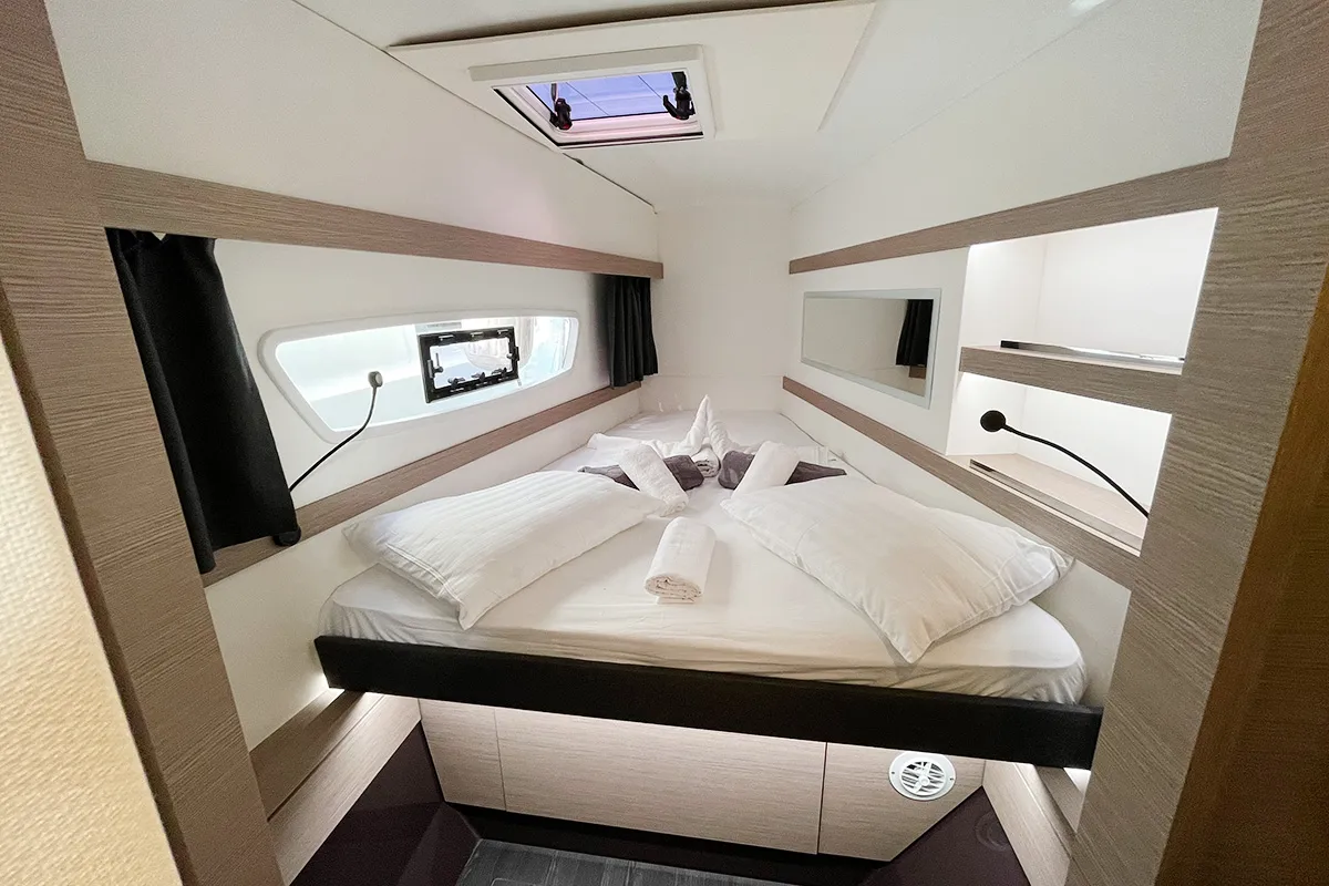 Barnacle, a Fountaine Pajot Isla 40 catamaran at Seychelles, Eden Island Marina, Seychelles