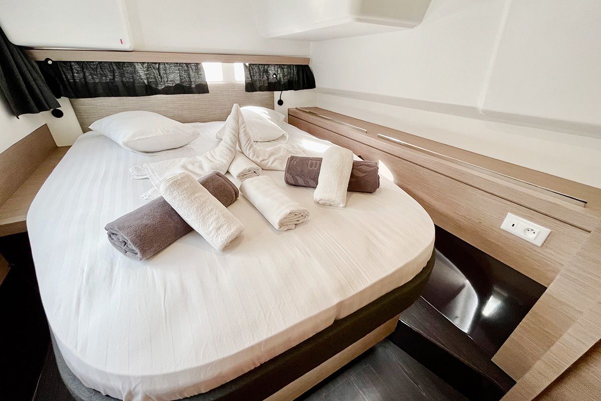 Barnacle, a Fountaine Pajot Isla 40 catamaran at Seychelles, Eden Island Marina, Seychelles