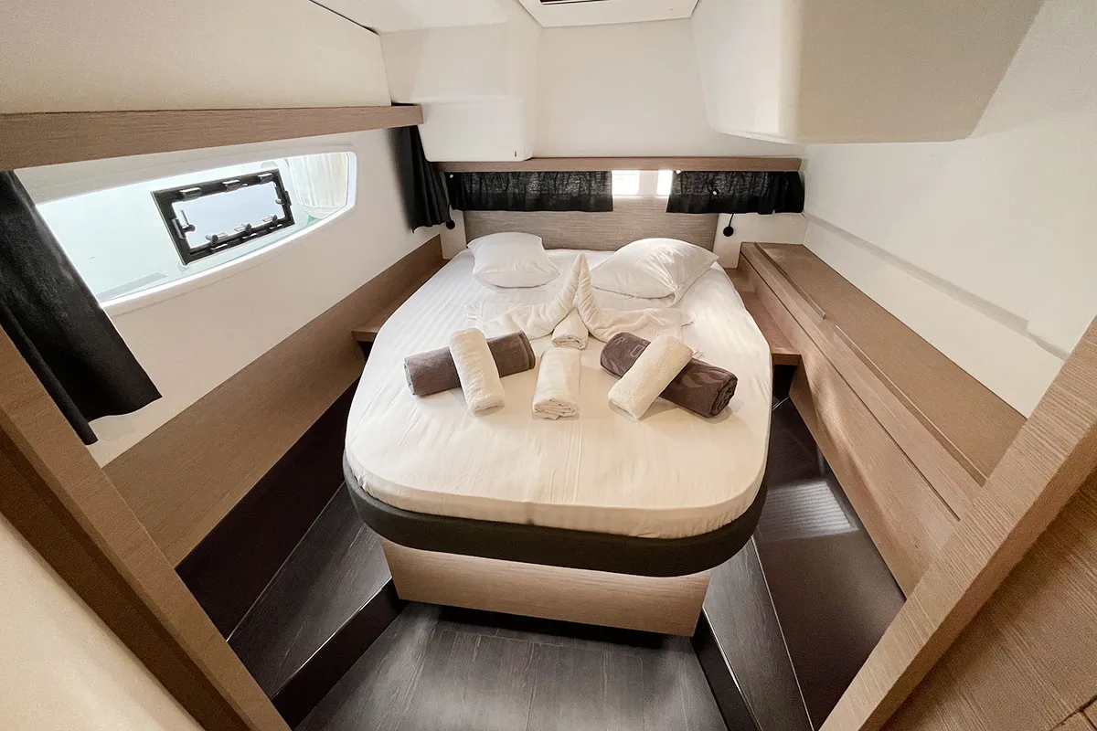 Barnacle, a Fountaine Pajot Isla 40 catamaran at Seychelles, Eden Island Marina, Seychelles