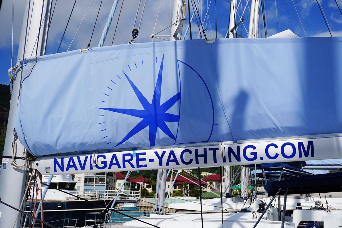 Barnacle, a Fountaine Pajot Isla 40 catamaran at Seychelles, Eden Island Marina, Seychelles