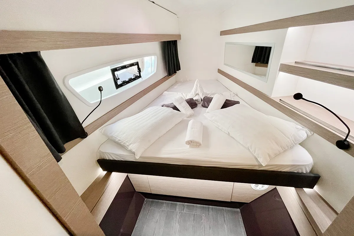 Barnacle, a Fountaine Pajot Isla 40 catamaran at Seychelles, Eden Island Marina, Seychelles