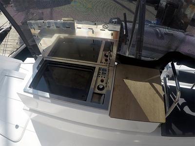 Cockpit of Imagine, a Fountaine Pajot Astrea 42 catamaran at Grad Šibenik, Croatia