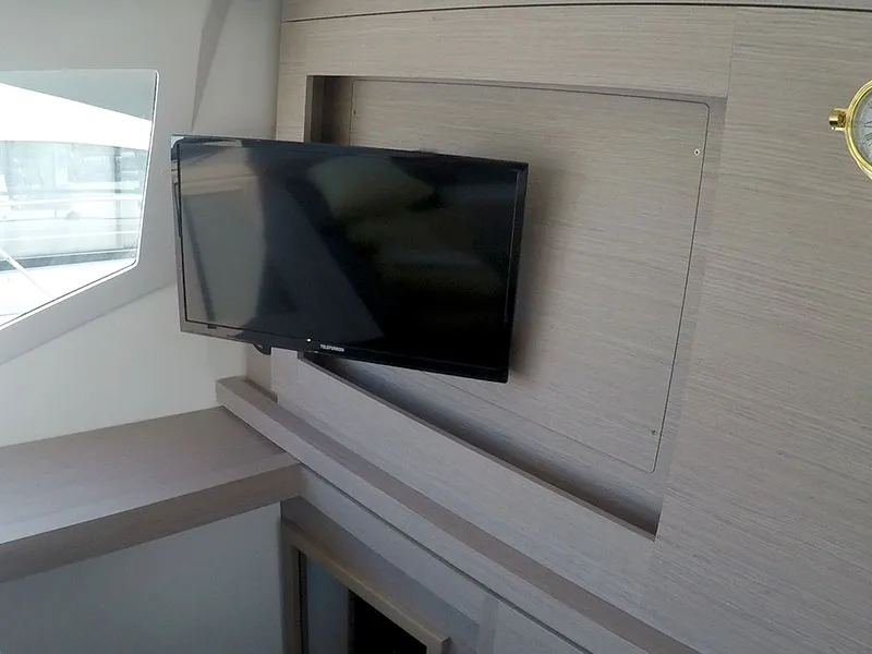 Imagine, a Fountaine Pajot Astrea 42 catamaran at Grad Šibenik, Croatia
