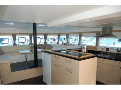 Galley of Iris, a Catlante catamarans Catlante 600 catamaran at Eden Island Marina, Seychelles