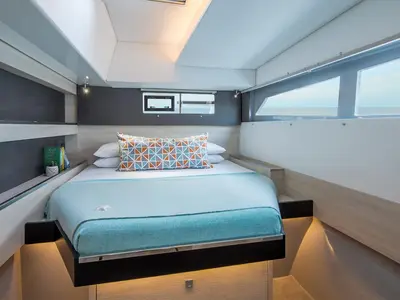 Salon of Moorings 5000 Exclusive, a Leopard 50 catamaran at Road Town, British Virgin Islands