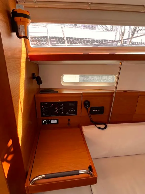 Moelli, a Jeanneau Sun Odyssey 389 sailboat at Felanitx, Spain