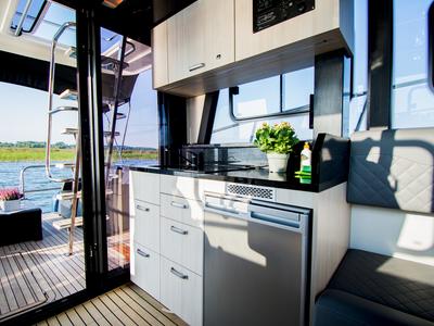 Galley of Futura 40 Grand Horizon #2, a Cobra Yachts Futura 40 Grand Horizon motorboat at Wilkasy, Poland