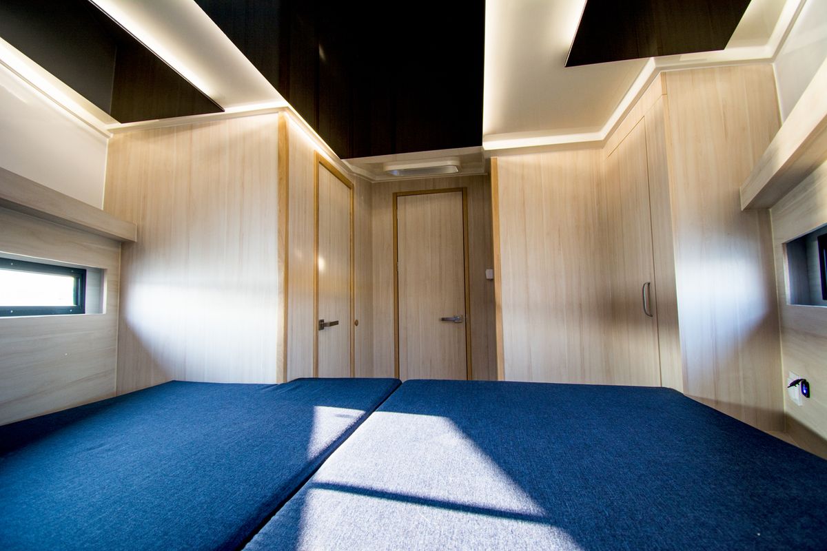 Cabin on Futura 40 Grand Horizon #2, a Cobra Yachts Futura 40 Grand Horizon motorboat at Wilkasy, Poland
