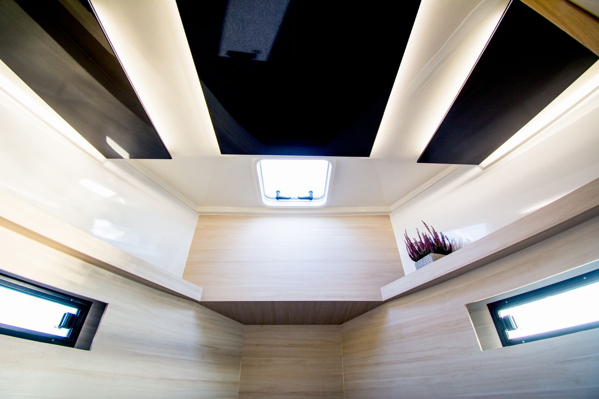 Cabin on Futura 40 Grand Horizon #2, a Cobra Yachts Futura 40 Grand Horizon motorboat at Wilkasy, Poland