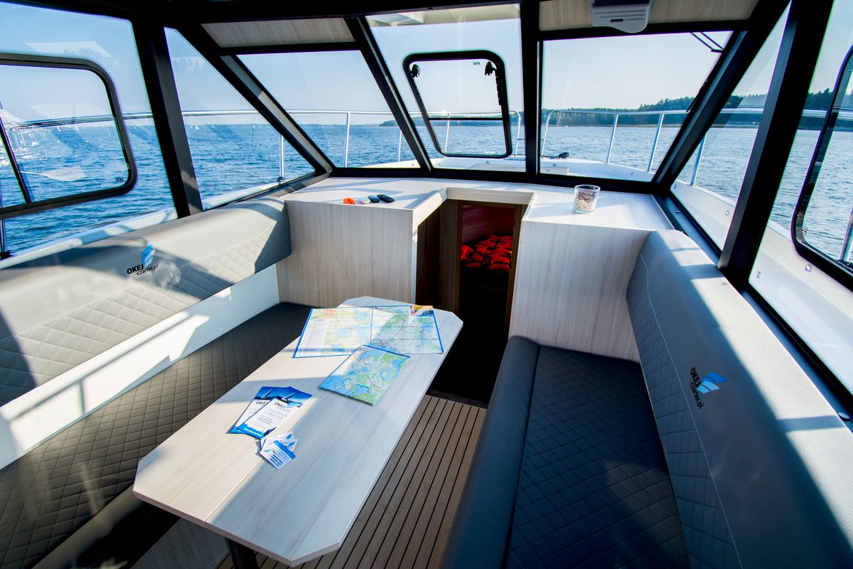 Salon of Futura 40 Grand Horizon #2, a Cobra Yachts Futura 40 Grand Horizon motorboat at Wilkasy, Poland