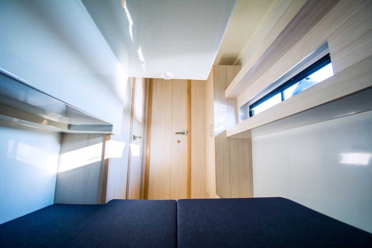 Cabin on Futura 40 Grand Horizon #2, a Cobra Yachts Futura 40 Grand Horizon motorboat at Wilkasy, Poland