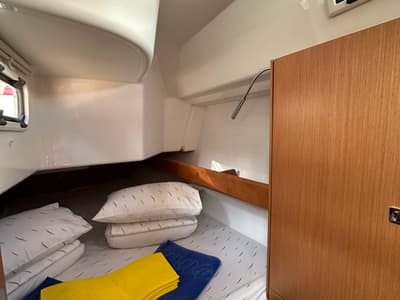 Cabin on Ziggy, a Bavaria Cruiser 34 sailboat at Split, Croatia