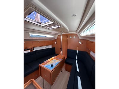 Salon of Ziggy, a Bavaria Cruiser 34 sailboat at Split, Croatia