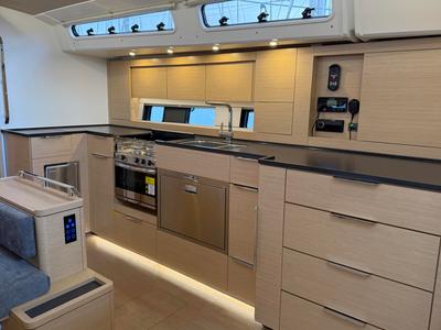 Galley of Amari, a Hanse Yachts Hanse 460 sailboat at Općina Rogoznica, Croatia