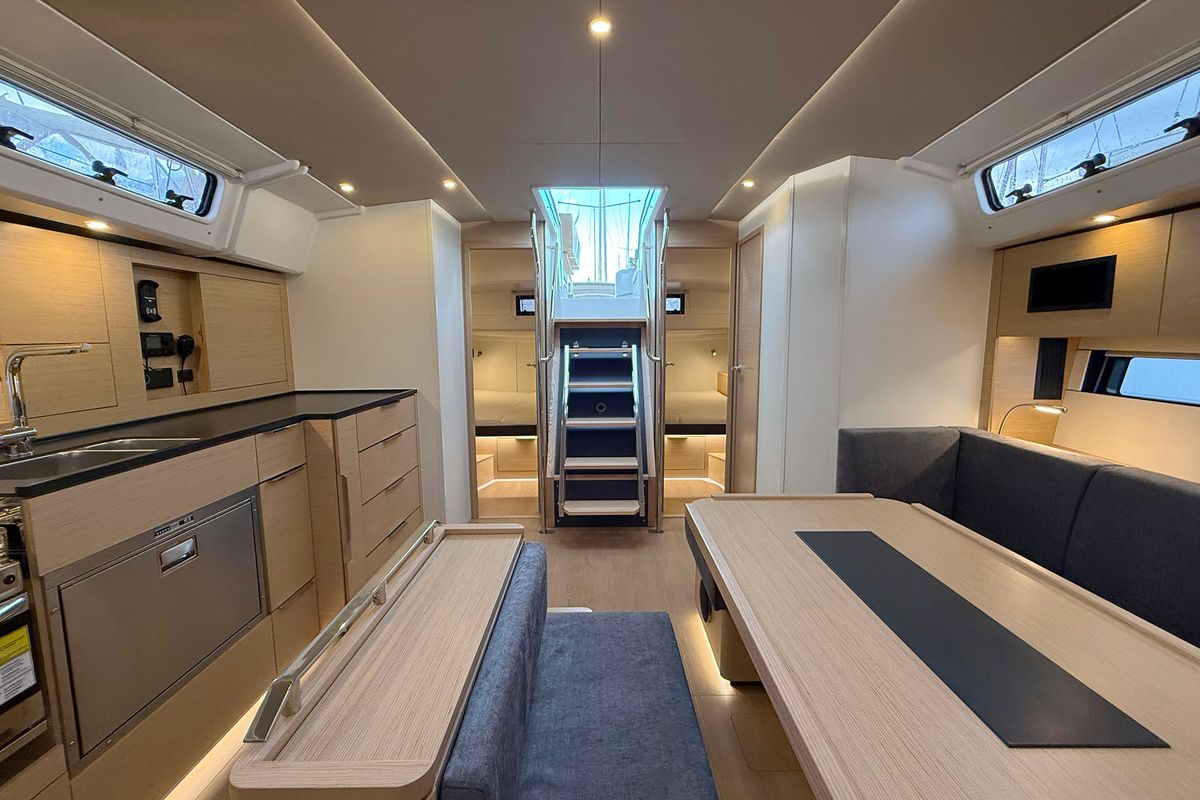 Salon of Amari, a Hanse Yachts Hanse 460 sailboat at Općina Rogoznica, Croatia