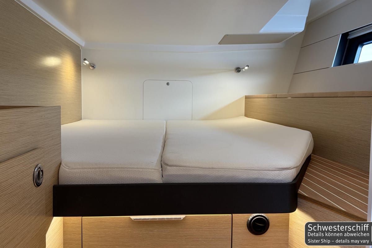 Cabin on Amari, a Hanse Yachts Hanse 460 sailboat at Općina Rogoznica, Croatia