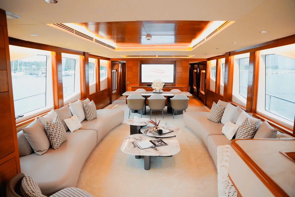 X35, a Luxury Luxury Motor Yacht yacht at Dubai Harbour, United Arab Emirates