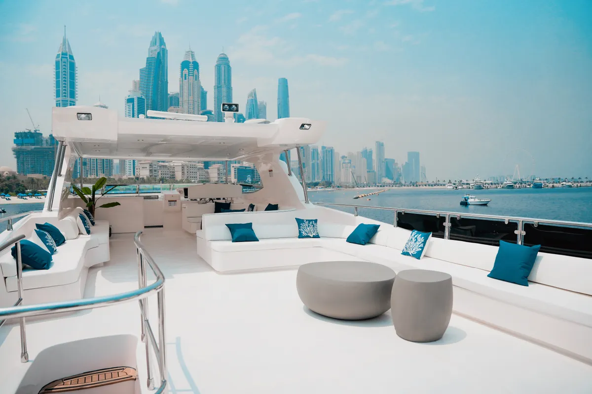 X35, a Luxury Luxury Motor Yacht yacht at Dubai Harbour, United Arab Emirates
