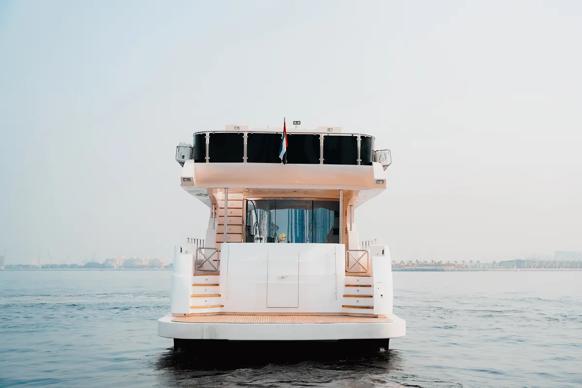 X35, a Luxury Luxury Motor Yacht yacht at Dubai Harbour, United Arab Emirates
