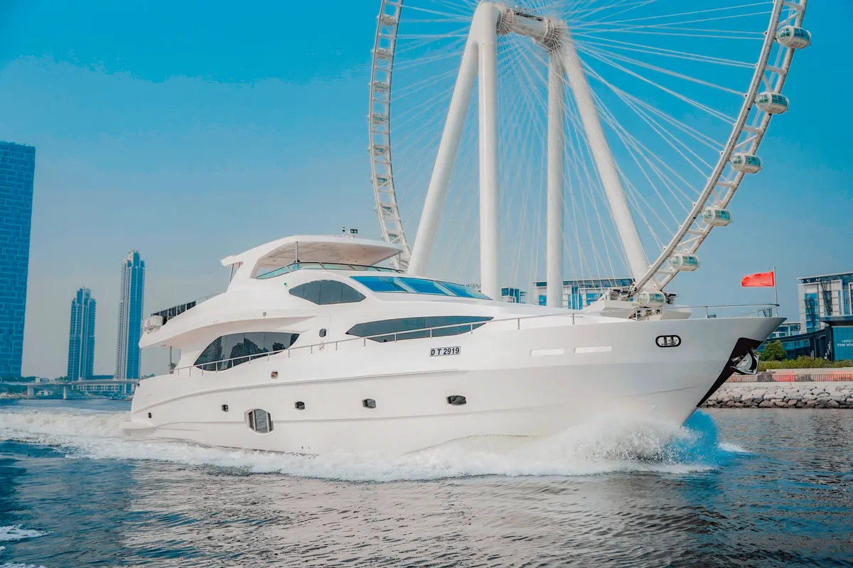 X35, a Luxury Luxury Motor Yacht yacht at Dubai Harbour, United Arab Emirates