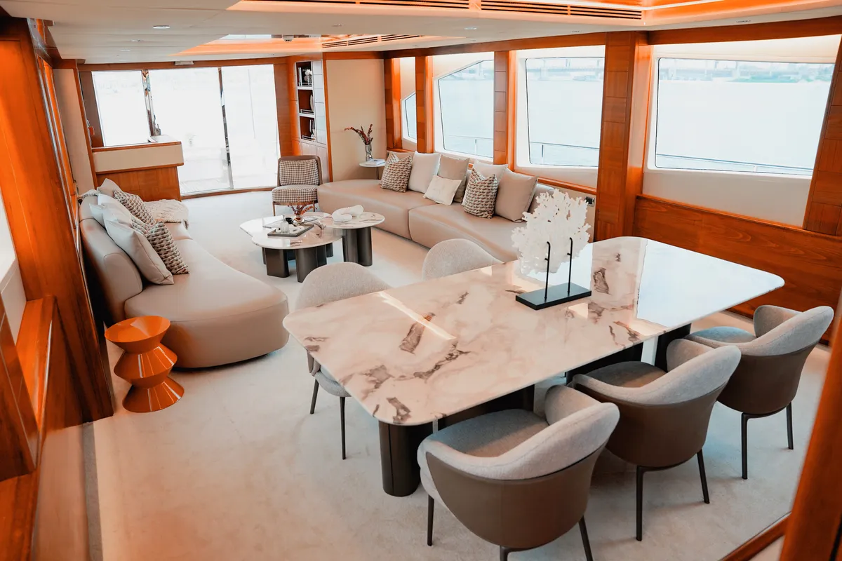 X35, a Luxury Luxury Motor Yacht yacht at Dubai Harbour, United Arab Emirates