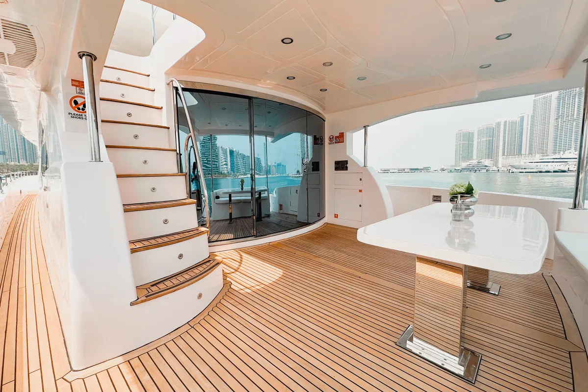 X35, a Luxury Luxury Motor Yacht yacht at Dubai Harbour, United Arab Emirates