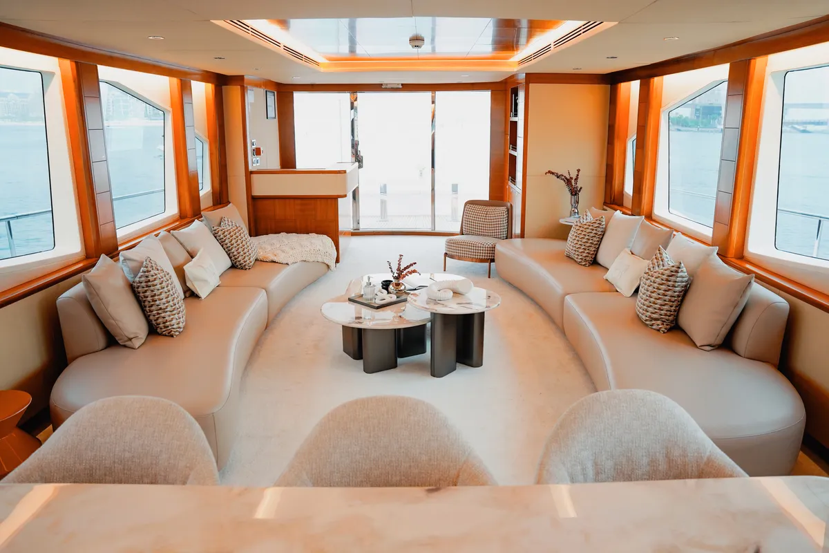 X35, a Luxury Luxury Motor Yacht yacht at Dubai Harbour, United Arab Emirates