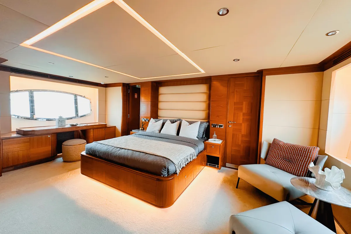 X35, a Luxury Luxury Motor Yacht yacht at Dubai Harbour, United Arab Emirates