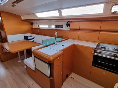 Galley of Blue Moon, a Jeanneau Sun Odyssey 449 sailboat at Grad Pula, Croatia