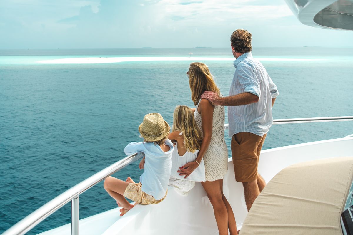 Deck of Alice, a Gulet Luxury Motor Yacht yacht at Malé, Maldives