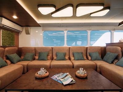 Salon of Alice, a Gulet Luxury Motor Yacht yacht at Malé, Maldives