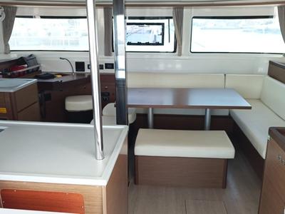Salon of Selene, a Lagoon 46 catamaran at Municipal Unit of Anaktorio, Greece