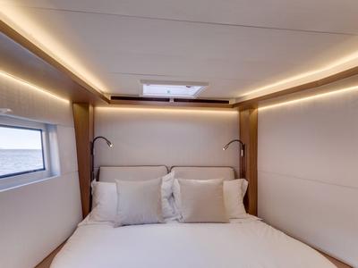 Cabin on Nauti Cat, a Lagoon 50 catamaran at Kotor, Montenegro