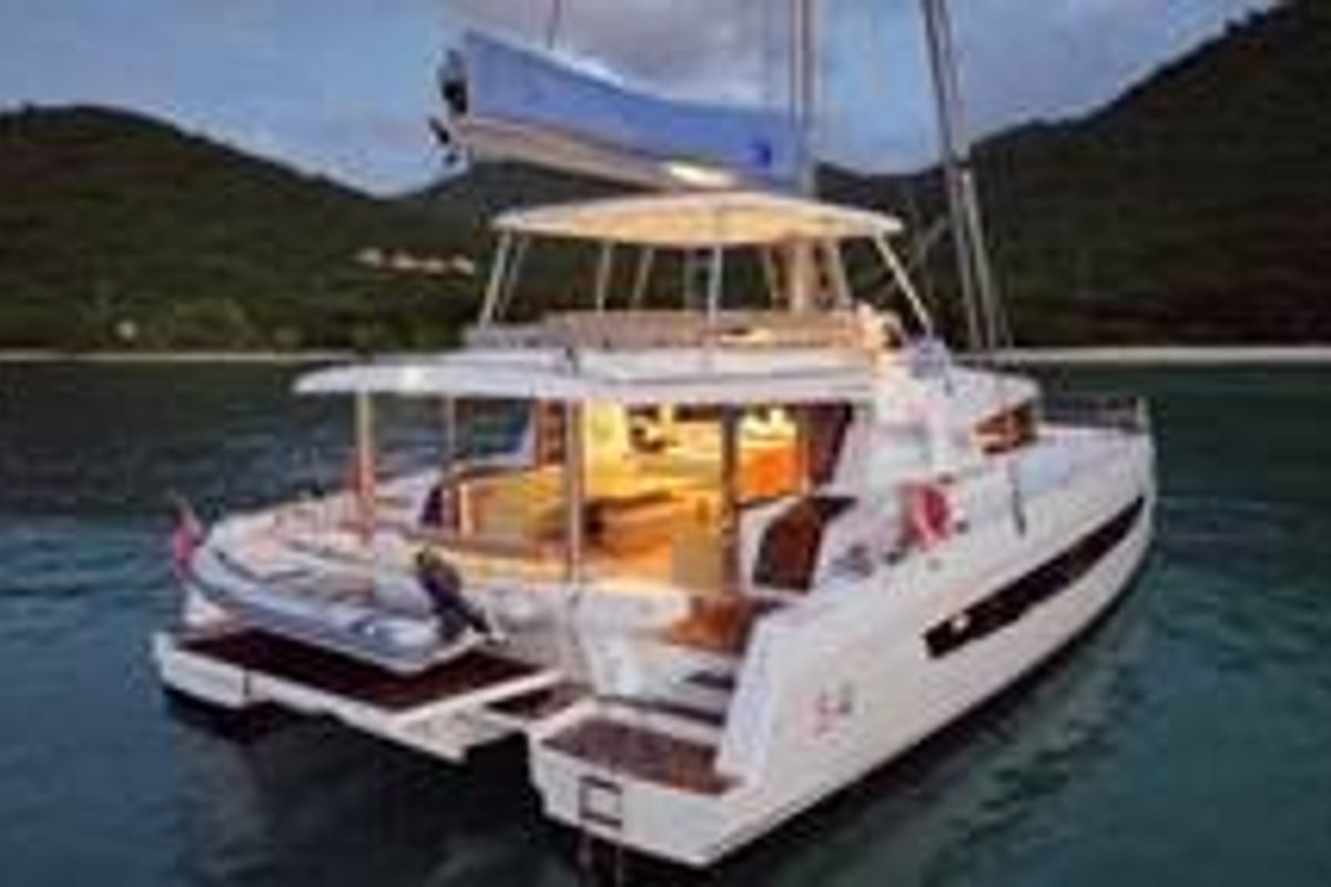 Maravela, a Bali 5.4 catamaran at Road Town, British Virgin Islands