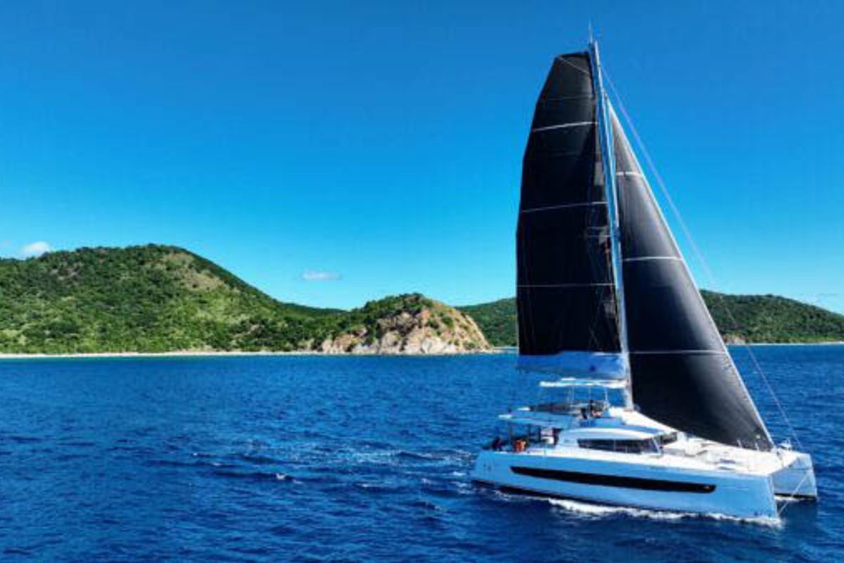 Maravela, a Bali 5.4 catamaran at Road Town, British Virgin Islands