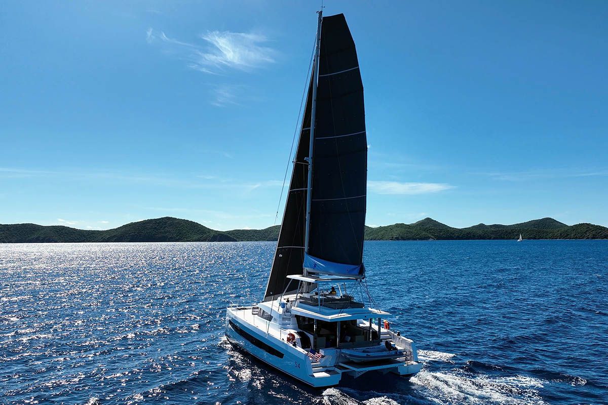 Maravela, a Bali 5.4 catamaran at Road Town, British Virgin Islands
