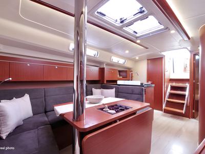 Salon of Talia, a Hanse Yachts Hanse 415 sailboat at Puntone di Scarlino, Italy