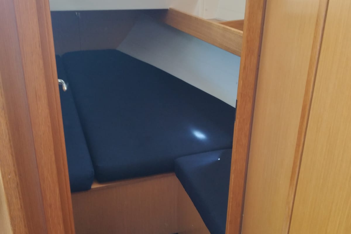 Cabin on Irene, a Bavaria 36 Cruiser sailboat at Municipal Unit of Palairos, Greece