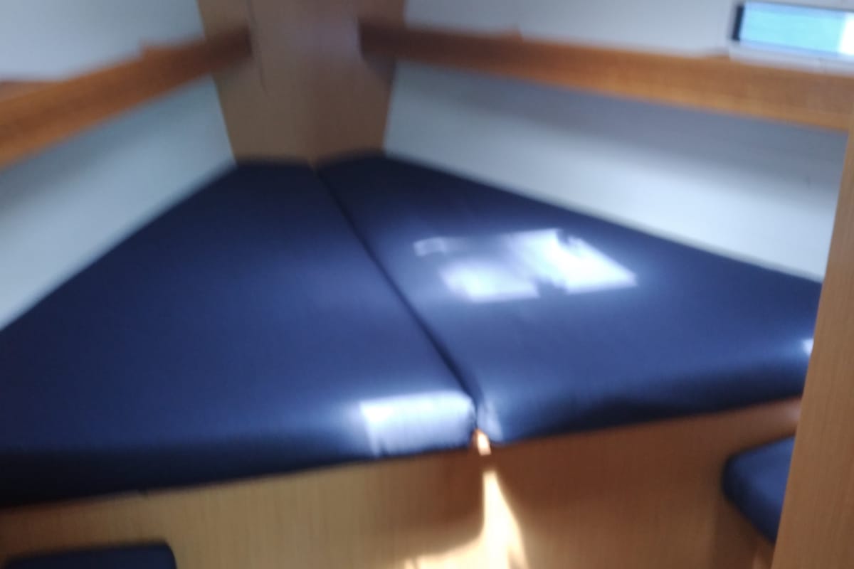 Cabin on Irene, a Bavaria 36 Cruiser sailboat at Municipal Unit of Palairos, Greece