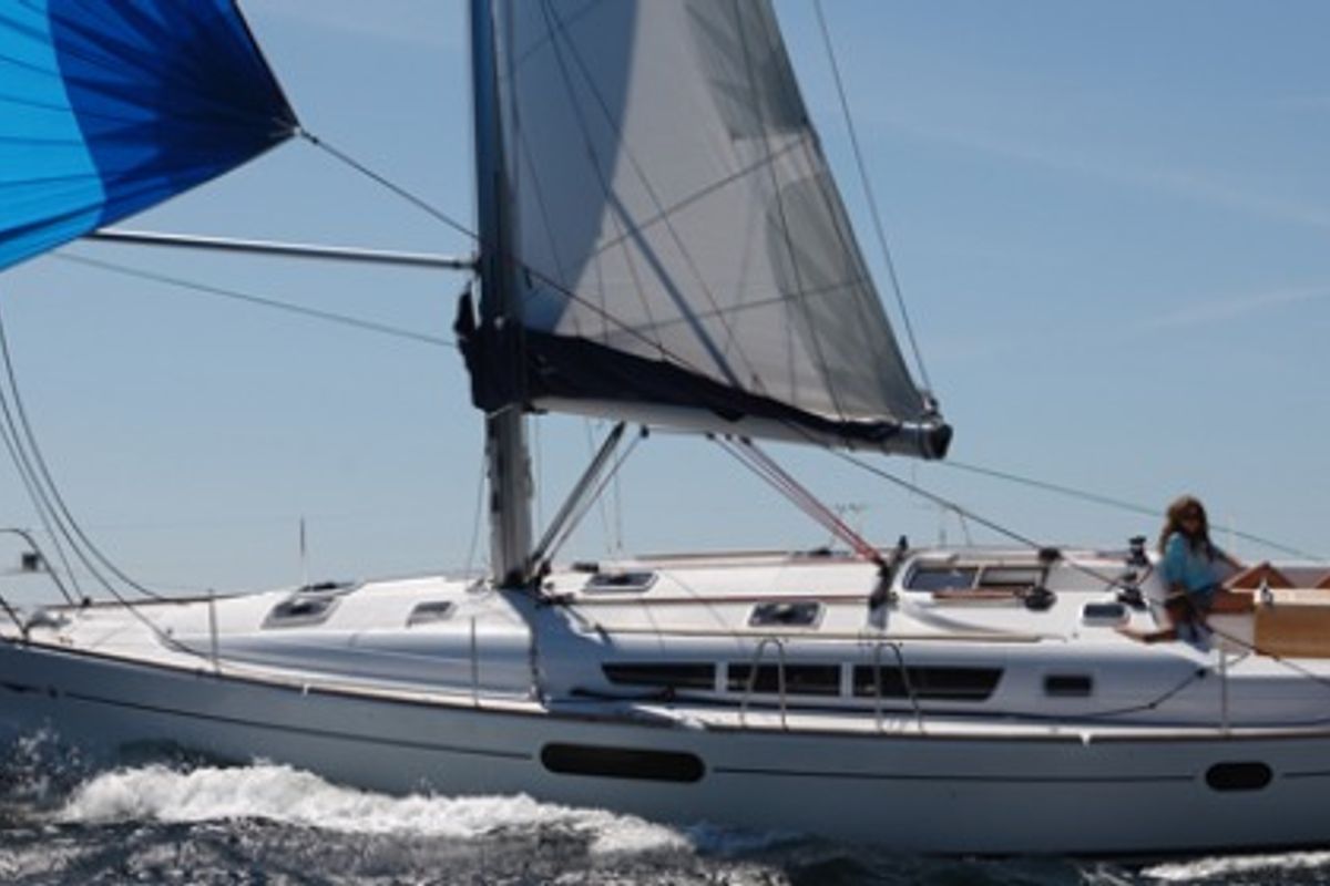 Exterior view of Istra, a Jeanneau Sun Odyssey 44i sailboat at Pirovac, Croatia